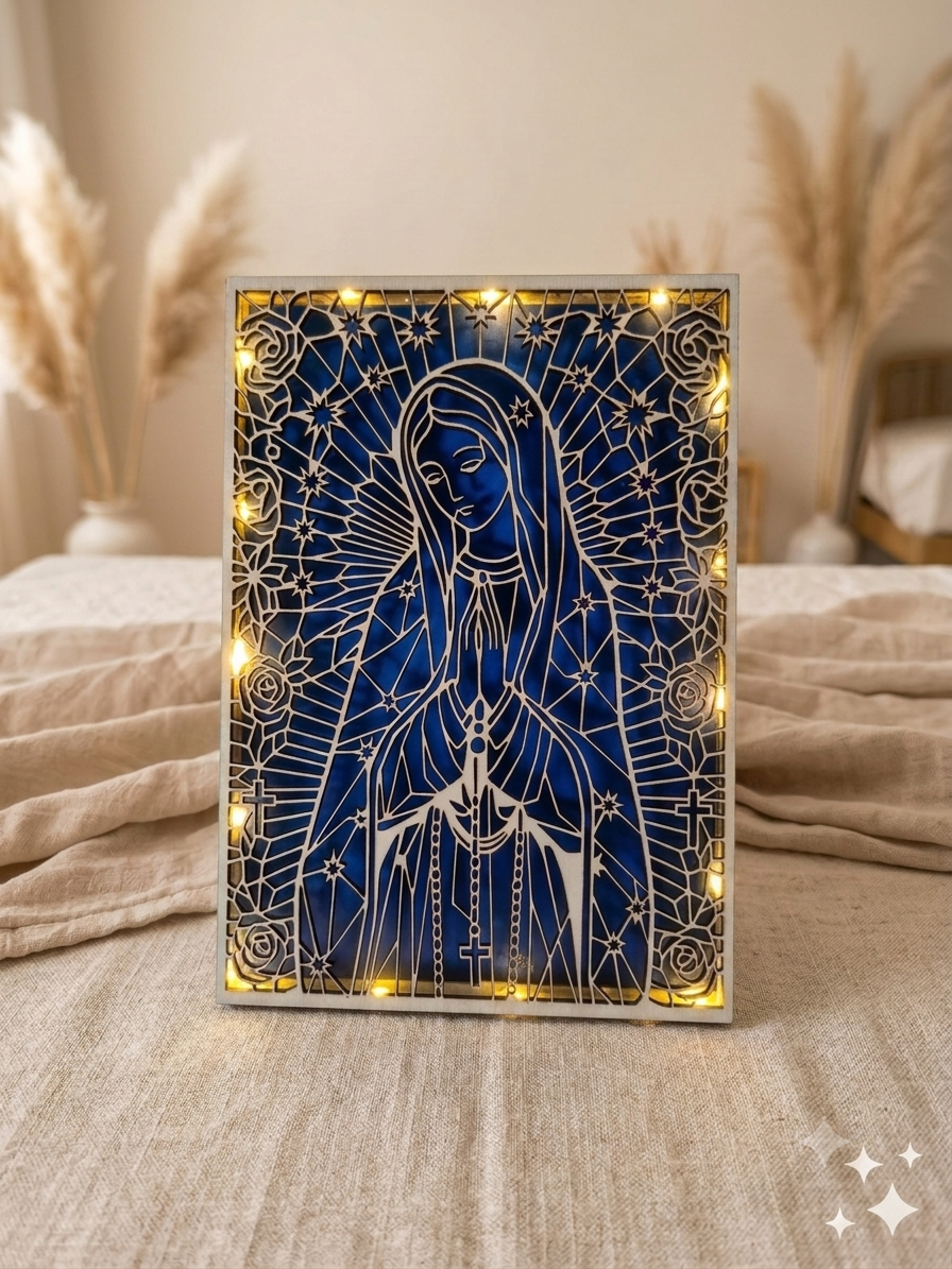 💡Tableau Lumineux « Vierge Marie »