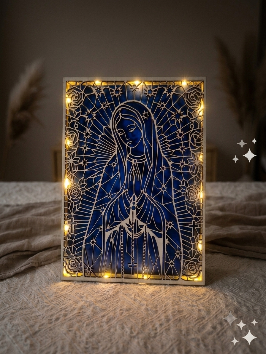 💡Tableau Lumineux « Vierge Marie »