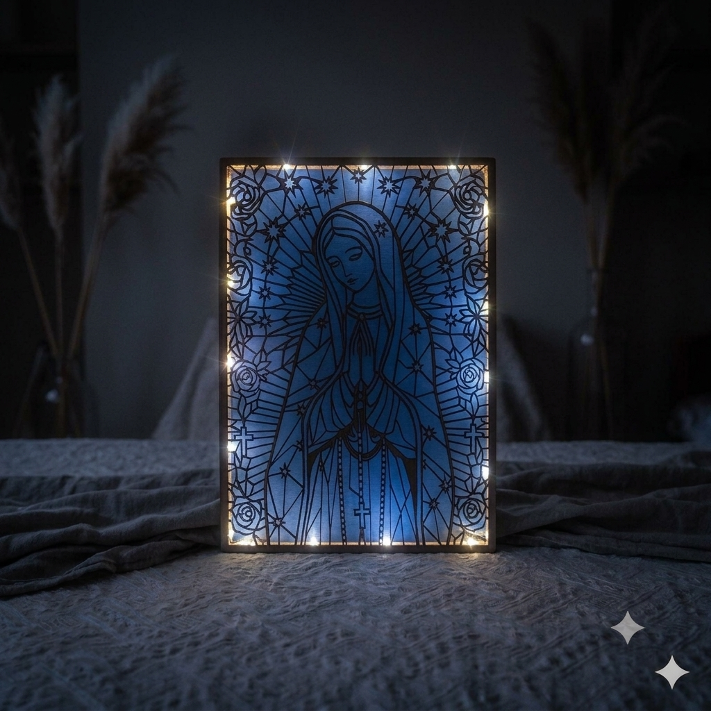 💡Tableau Lumineux « Vierge Marie »